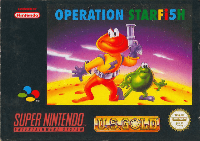 Operation Starfish box art for Super Nintendo